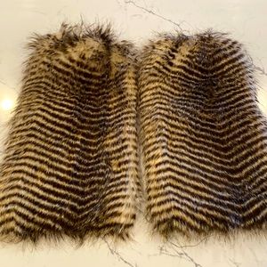 Faux fur boot covers